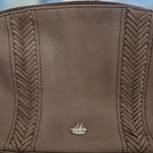Brahmin Tan Leather Crossbody Bag